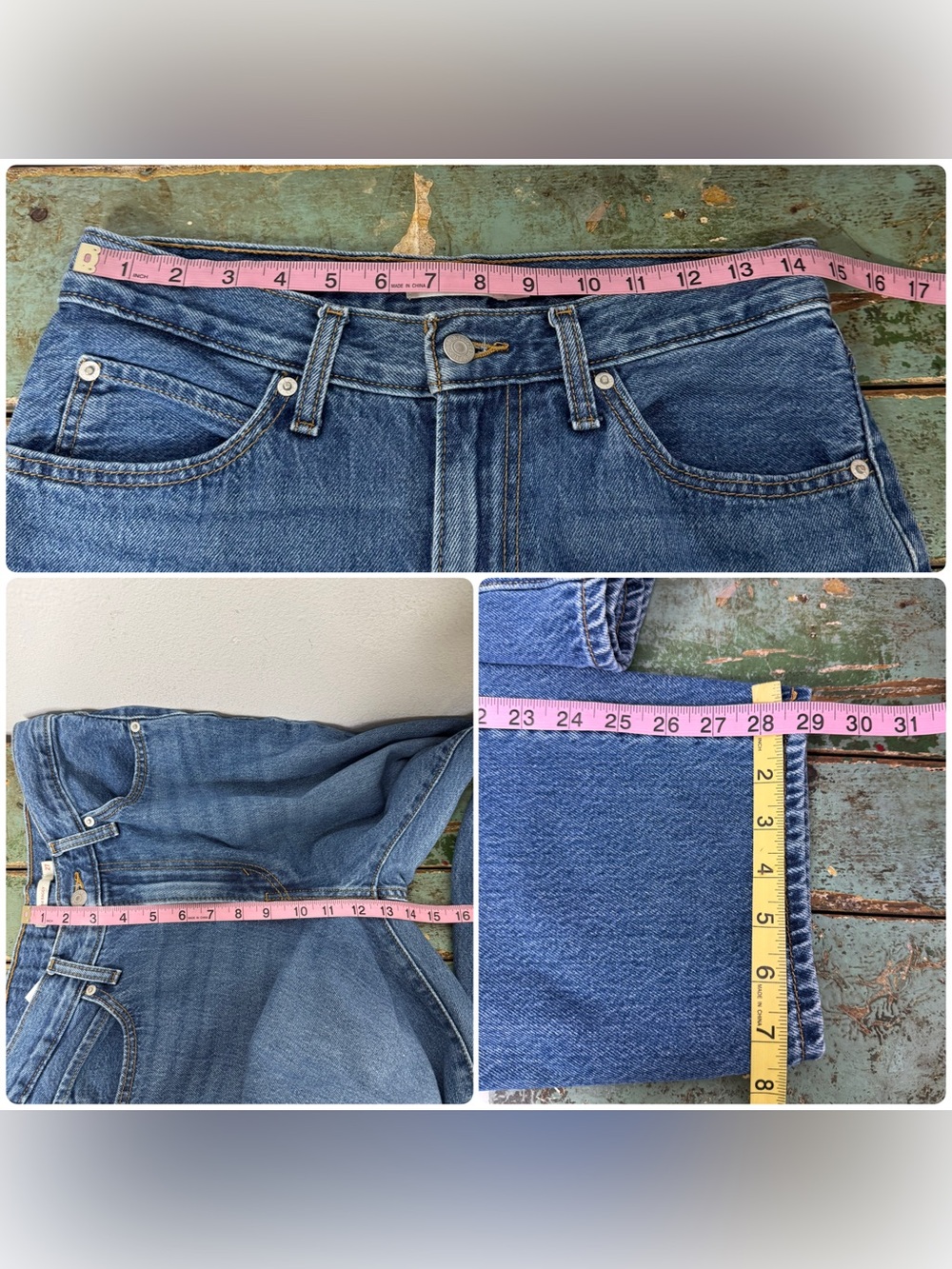Levi's '94 Baggy Jeans "I'm Never Wrong" Medium Wash 27x31 Vintage Cotton Y2K - Picture 16 of 16